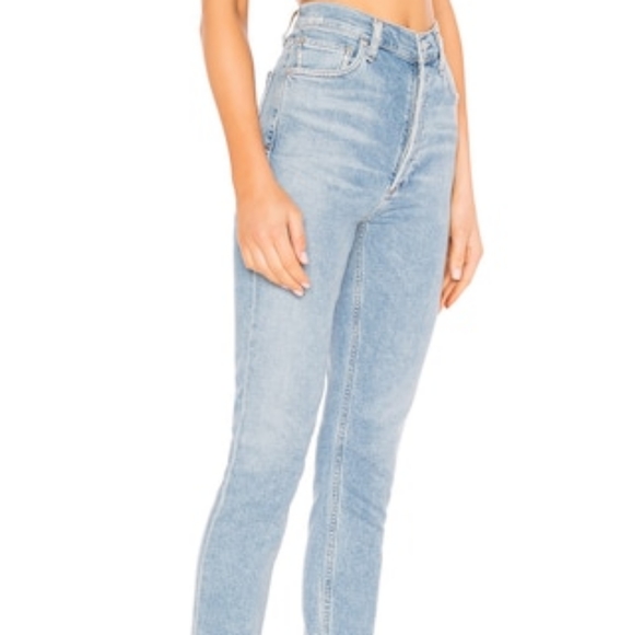 agolde nico high rise slim fit in jeans in embark size 25 nwot - Picture 3 of 9